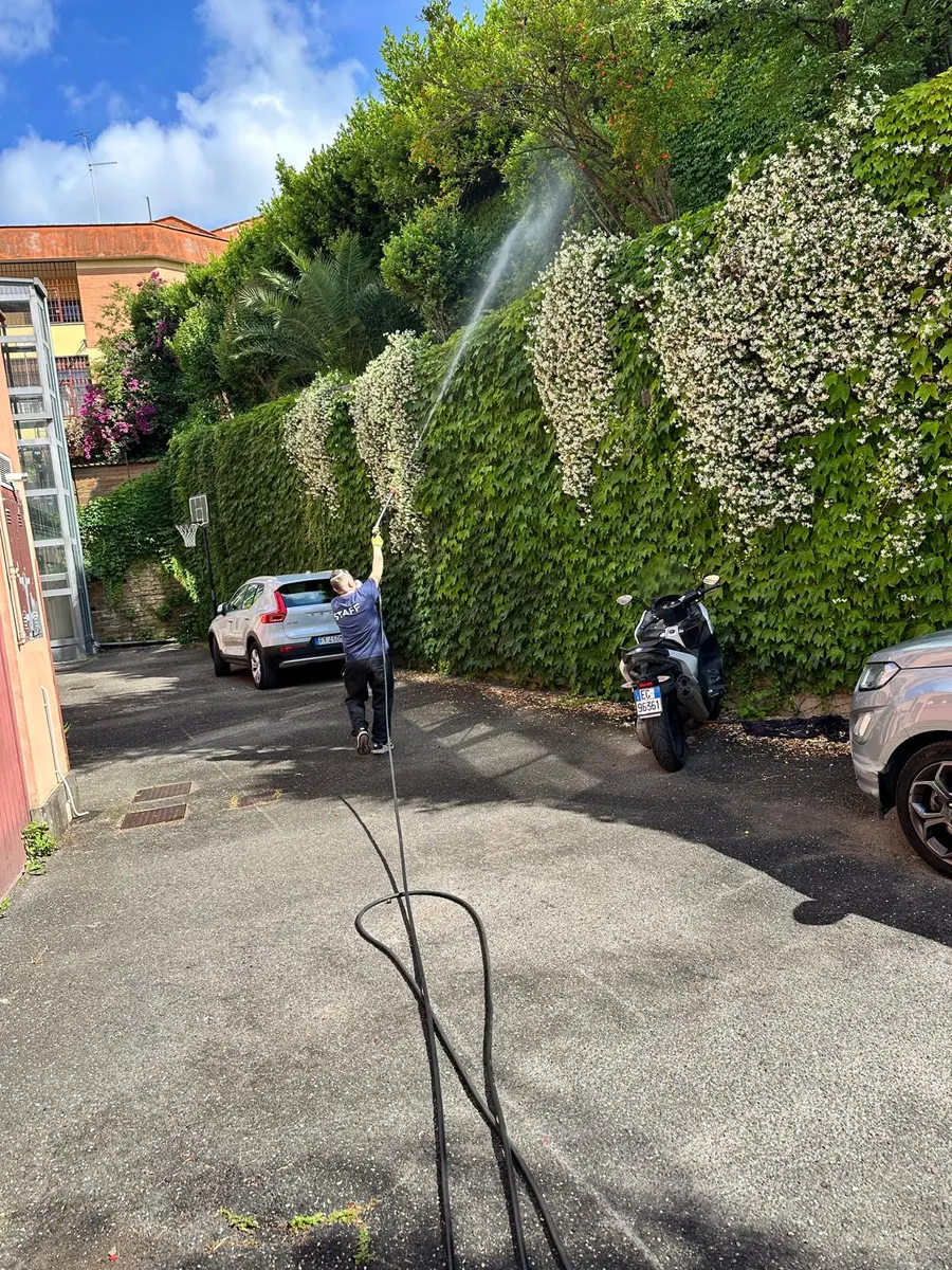 Tecnico di Disinfestazione Veloce durante un intervento a Roma